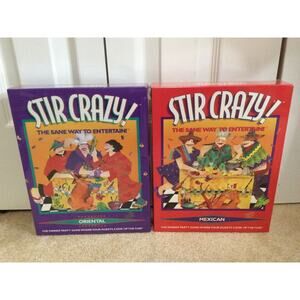 BRAND NEW 2 STIR CRAZY! ORIENTAL MEXICAN DINNER PARTY GAMES VINTAGE BOARD GAMES